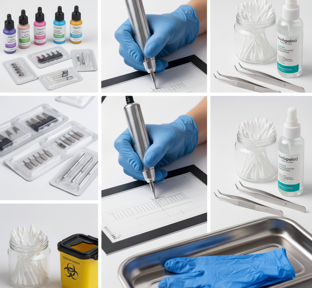 Las Herramientas Esenciales para Artistas de PMU: Precisión, Higiene y Control en Cada Trazado