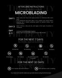 Microblading | Tarjetas de Cuidado Posterior en INGLÉS (Producto Digital)