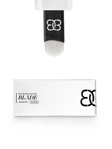 Navajas de Microblading U24 0.16 de Brows Couple 50pzs