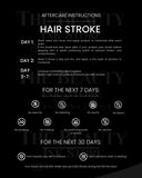 Hairstrokes | Tarjetas de Cuidado Posterior en INGLÉS (Producto Digital)