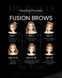 Fusion Brows | Tarjetas de Cuidado Posterior en INGLÉS (Producto Digital)