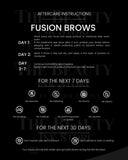 Fusion Brows | Tarjetas de Cuidado Posterior en INGLÉS (Producto Digital)