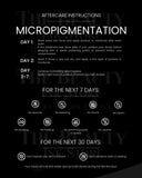 Micropigmentación | Tarjetas de Cuidado Posterior en INGLÉS (Producto Digital)