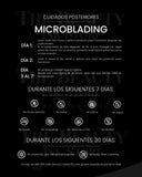 Microblading | Tarjetas de Cuidado Posterior en ESPAÑOL (Producto Digital)