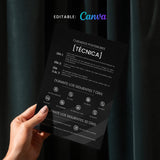 Tarjetas Editables de Proceso de Curación y Cuidados Posteriores (Canva | Digital)