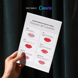 Tarjetas Editables de Proceso de Curación y Cuidados Posteriores (Canva | Digital)