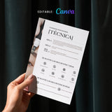 Tarjetas Editables de Proceso de Curación y Cuidados Posteriores (Canva | Digital)
