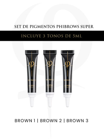Set de Pigmentos Phibrows SUPER
