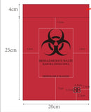 Bolsa roja desechable para desechos biológicos - 100pzs